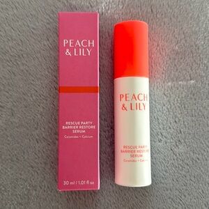 2/$50 🌈 NIB Full Size PEACH & LILY Rescue Party Barrier Restore Serum 1.01 oz